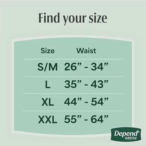 Depend Fresh Protection Men's Incontinence Underwear XL (44-54" Waist) | Maximum Absorbency, OdorBlock Technology - view 3