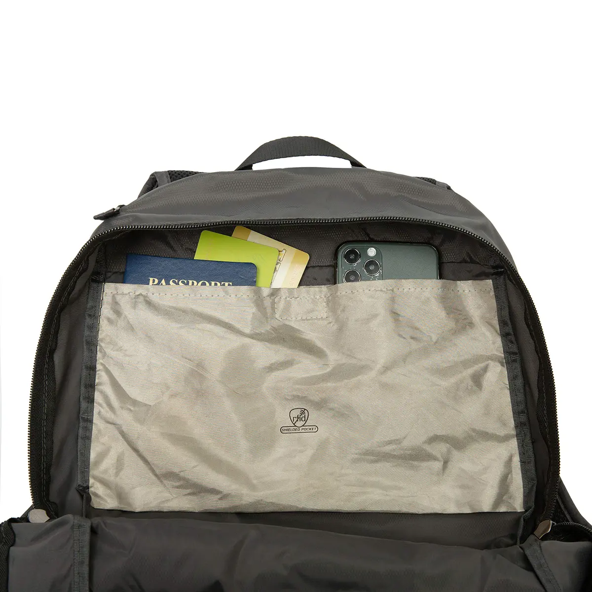 Travelon Anti-Theft Active Packable Backpack Charcoal | 18.5L (0.52 m³) - view 7