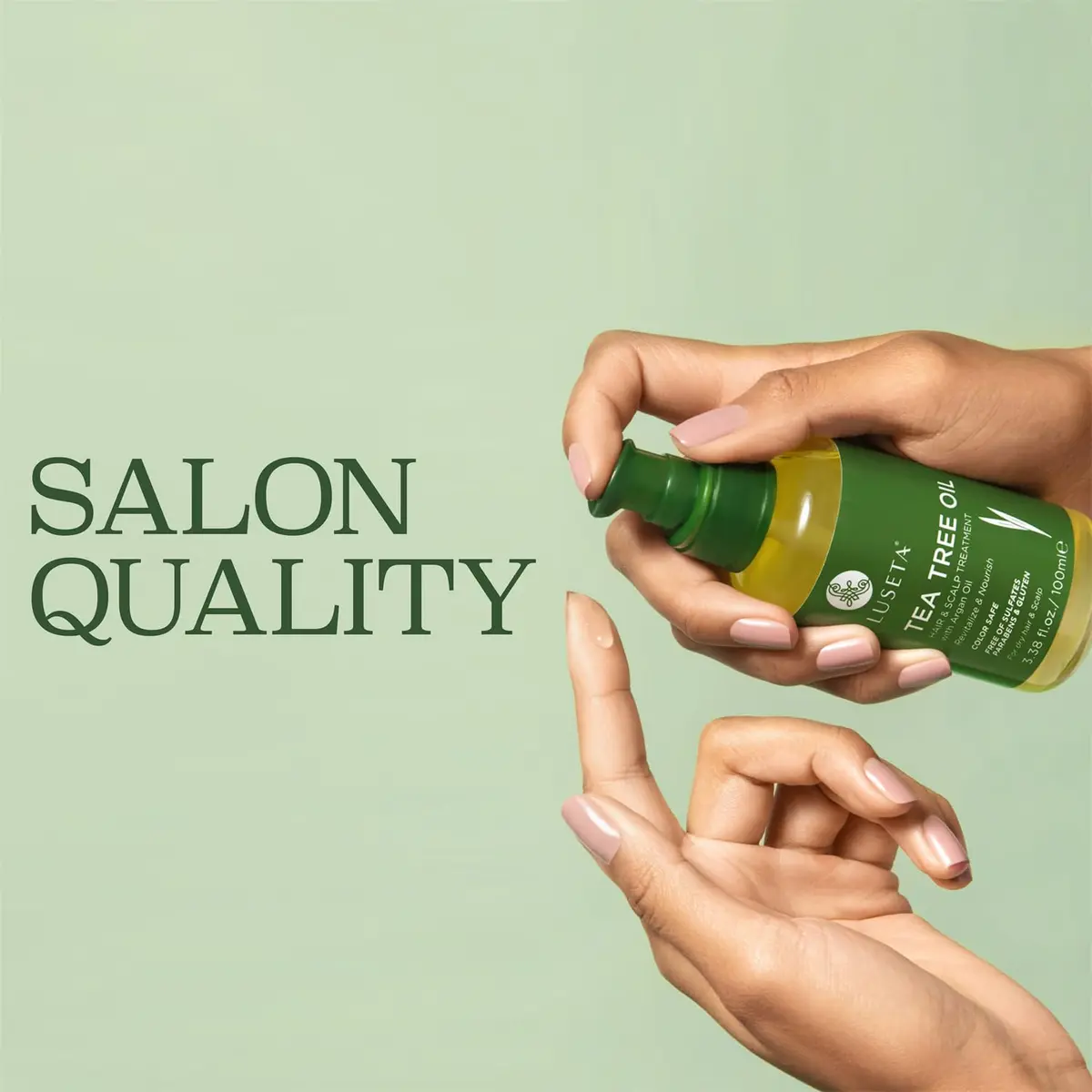 Luseta Tea Tree Hair Oil Serum for Oily Damaged Hair | Nourishing & Revitalizing, 3.38 oz - view 7