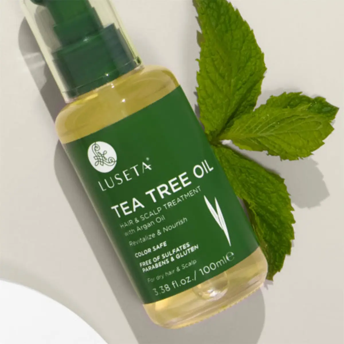 Luseta Tea Tree Hair Oil Serum for Oily Damaged Hair | Nourishing & Revitalizing, 3.38 oz - view 8