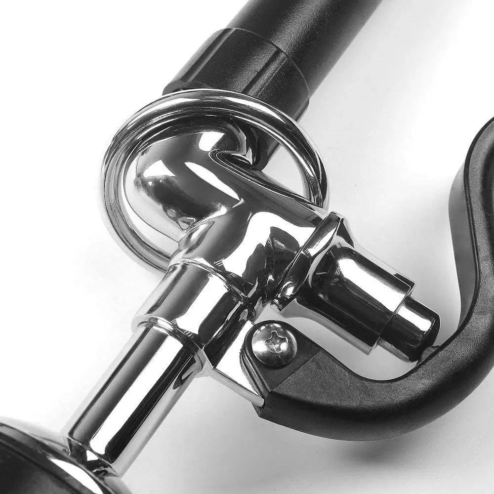 BESTJEEF Pre Rinse Sprayer Commercial Sink Faucet Spray Valve Black | High Pressure Water Save - view 4