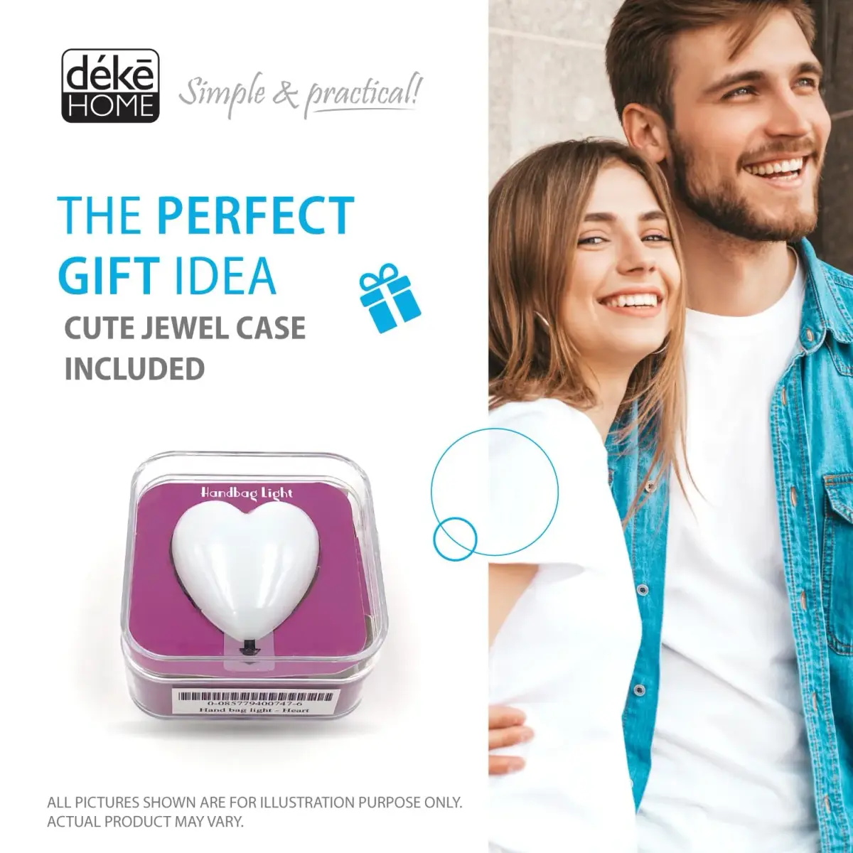 Deke Home Heart Shaped Purse Light | Motion Sensor LED Handbag Lamp with Auto On/Off - view 9