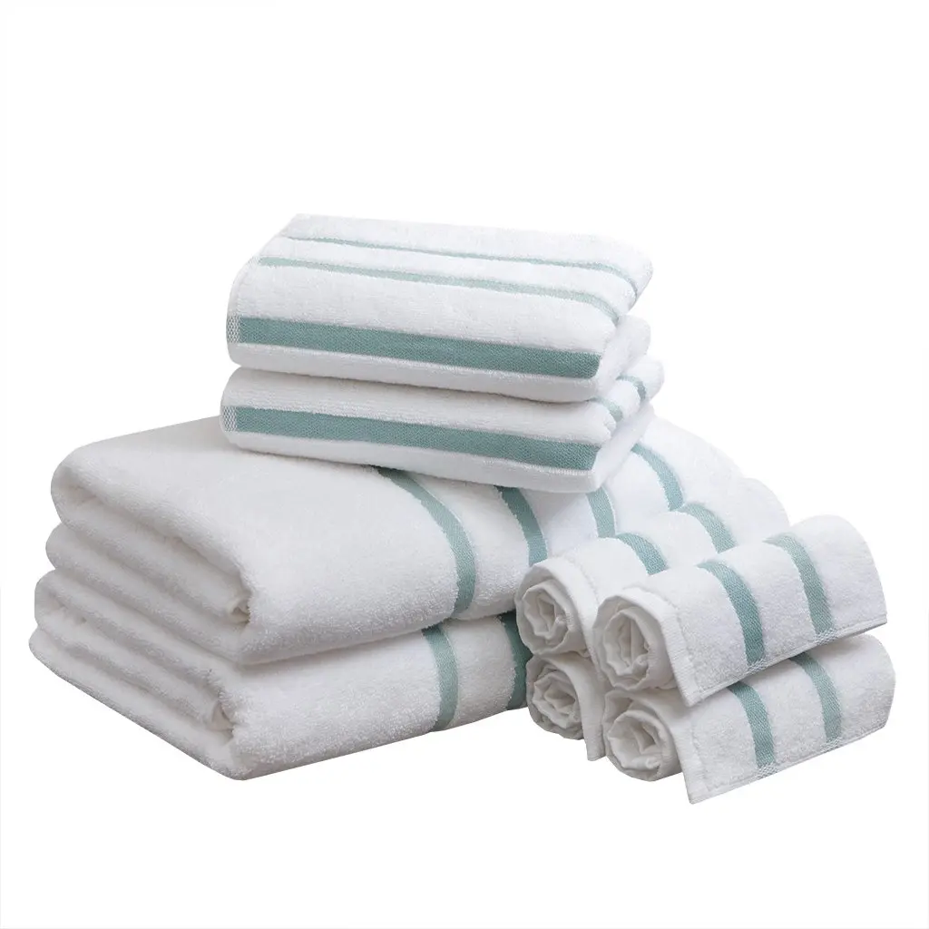 Comfort Spaces Zero Twist Bath Towel Set Cotton, 28 x 54, 8 Piece, Aqua | Ultra Absorbent & Lightweight - main product image