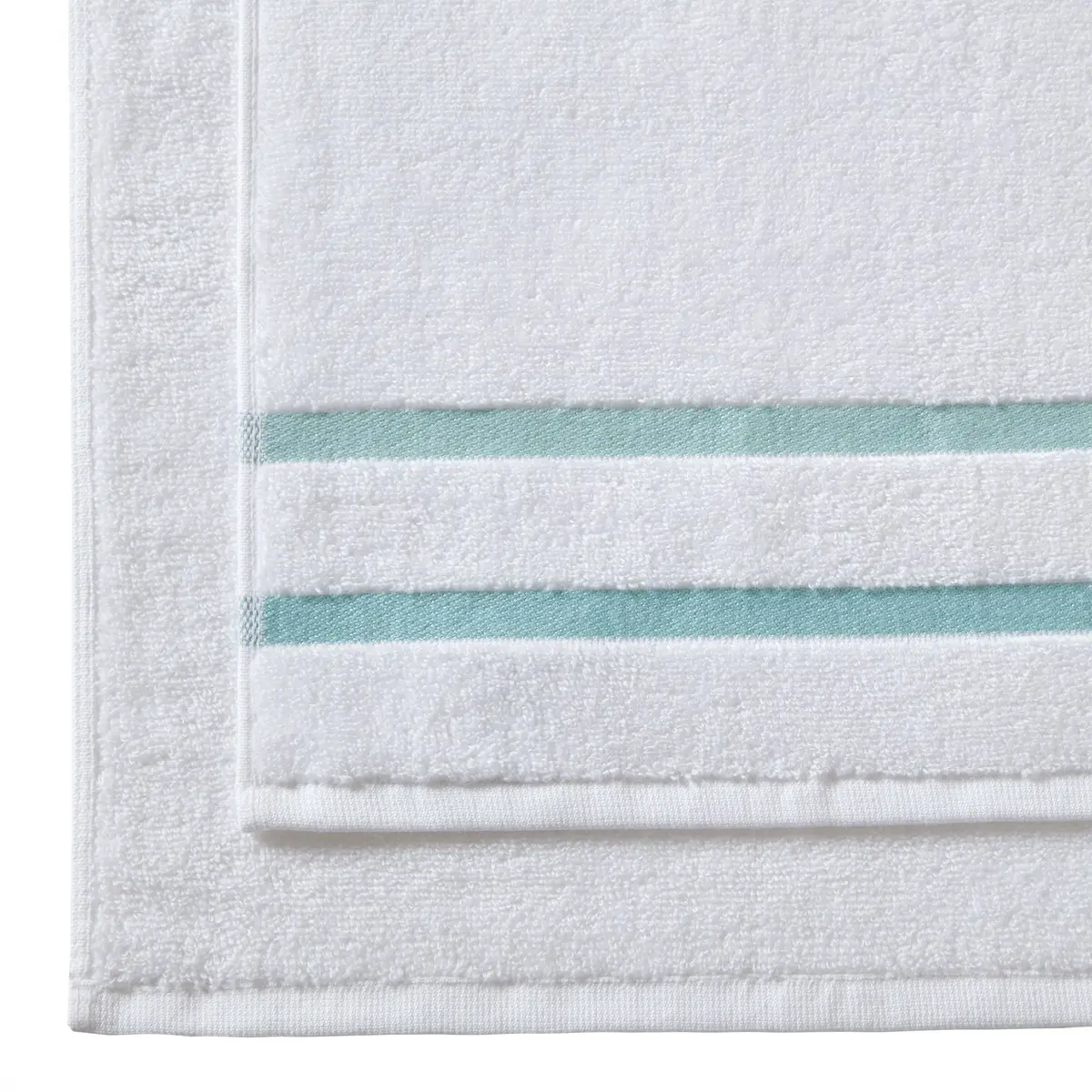 Comfort Spaces Zero Twist Bath Towel Set Cotton, 28 x 54, 8 Piece, Aqua | Ultra Absorbent & Lightweight - view 5