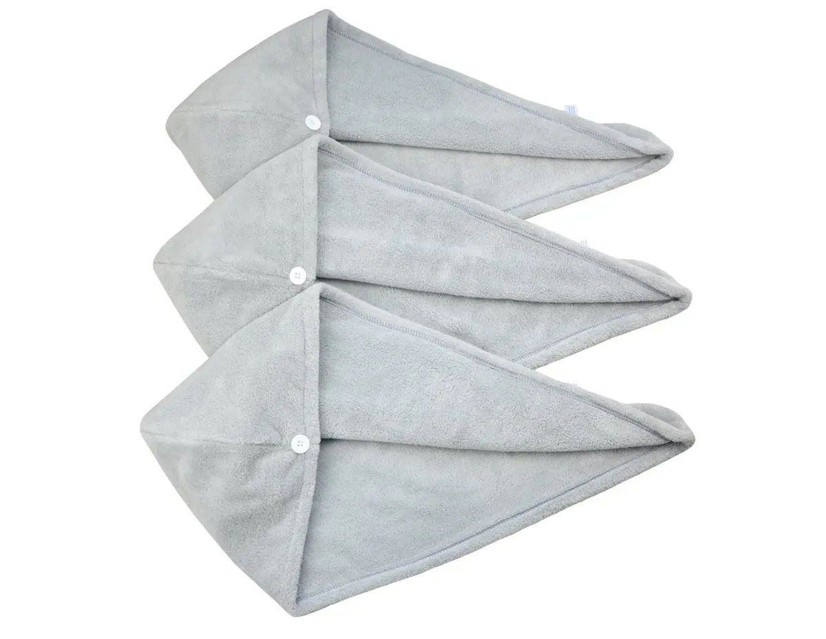 HOPESHINE Women's Soft Shower Hair Towel Twist Hair Turban Wrap Drying Cap 3-Pack | Microfiber, Absorbent & Fast Drying (en_US) - main product image