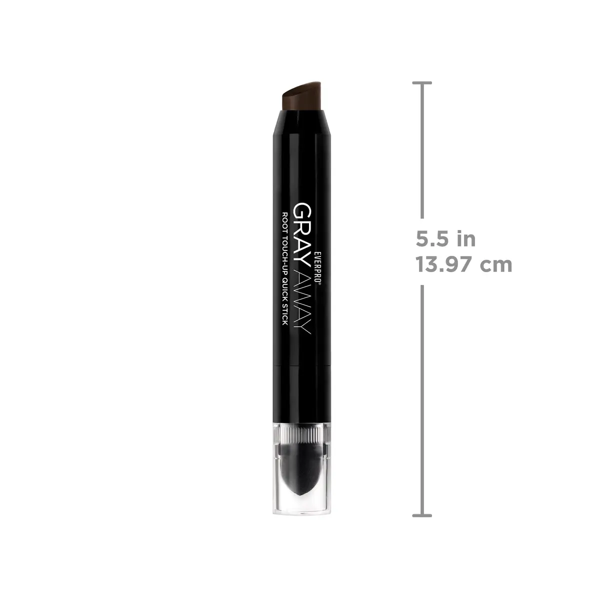 Everpro Gray Away Root Touch-Up Quick Stick, Black/Dark Brown, 0.1 oz | Precise, quick root coverage for all hair types - view 5