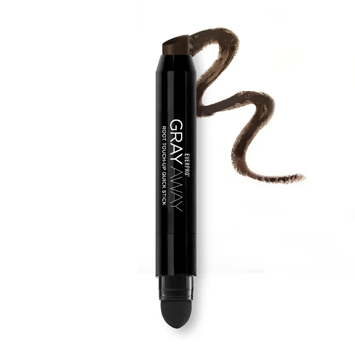 Everpro Gray Away Root Touch-Up Quick Stick, Black/Dark Brown, 0.1 oz | Precise, quick root coverage for all hair types - view 4