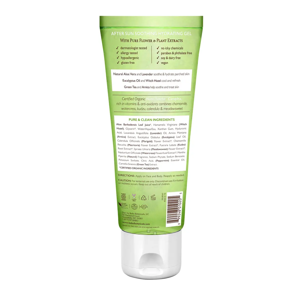Babo Botanicals After Sun Soothing Hydrating Aloe Vera Gel, Vegan, For Babies, Kids or Sensitive Skin - 8 oz. - view 2