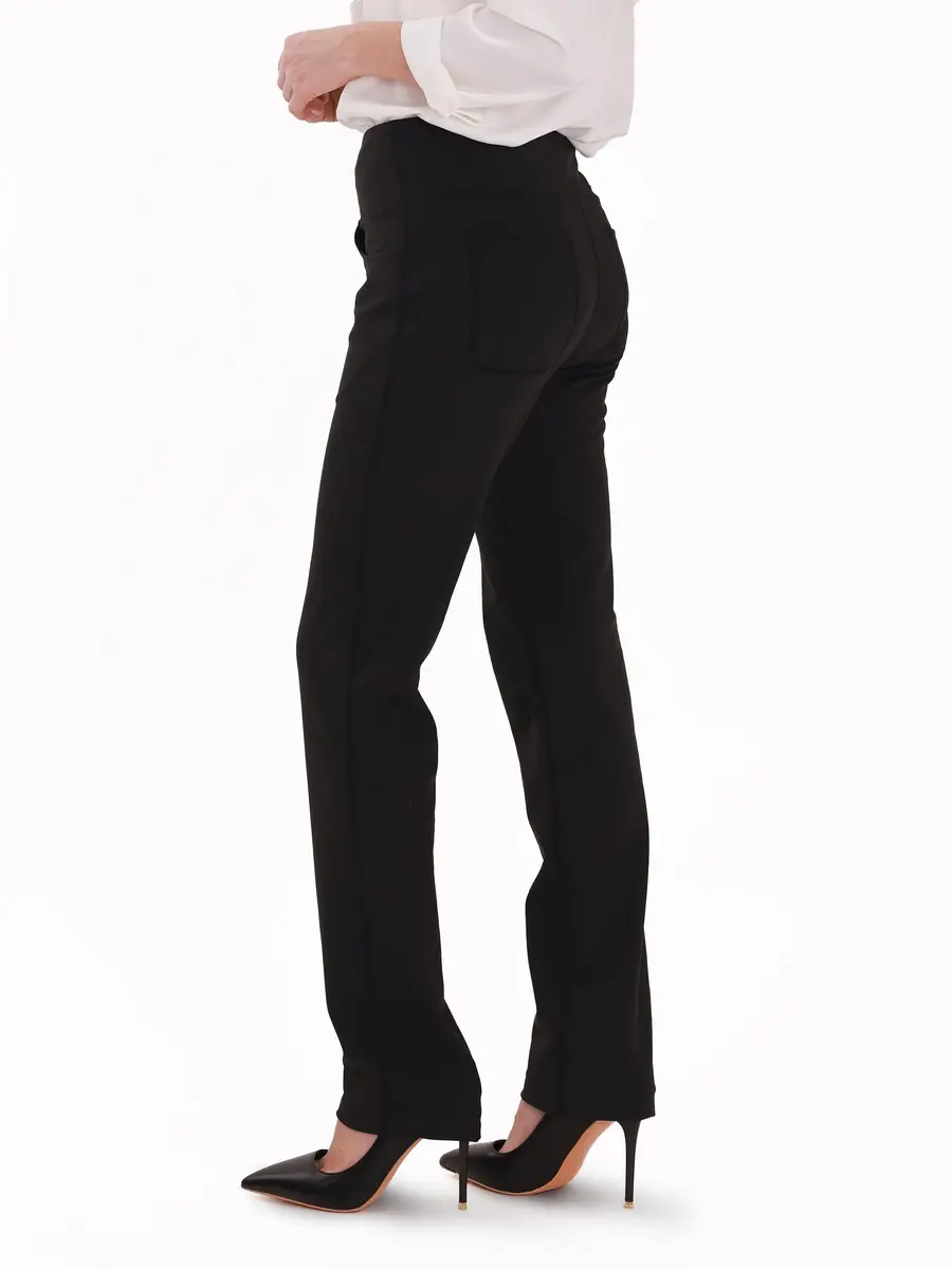 Safort Women's Yoga Pants Straight Leg Yoga Dress Pants 28"/30"/32"/34" Long Tall Inseam Stretch Slacks with Pocket for Workout 34'', Black, M - view 9