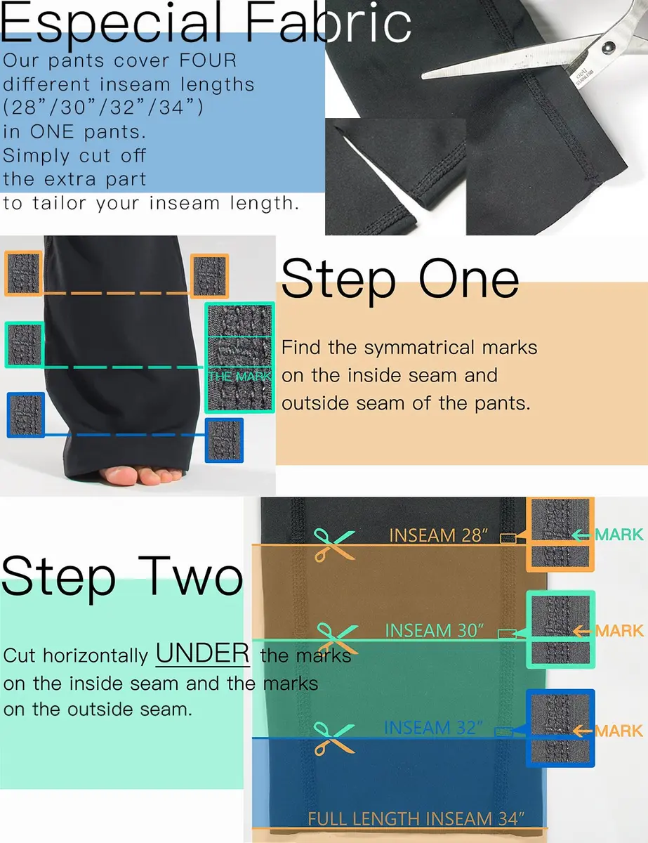 Safort High Waisted Bootcut Yoga Pants 28"-34" Inseam | Flared Leg, 2 Pockets, Black, XL - view 6