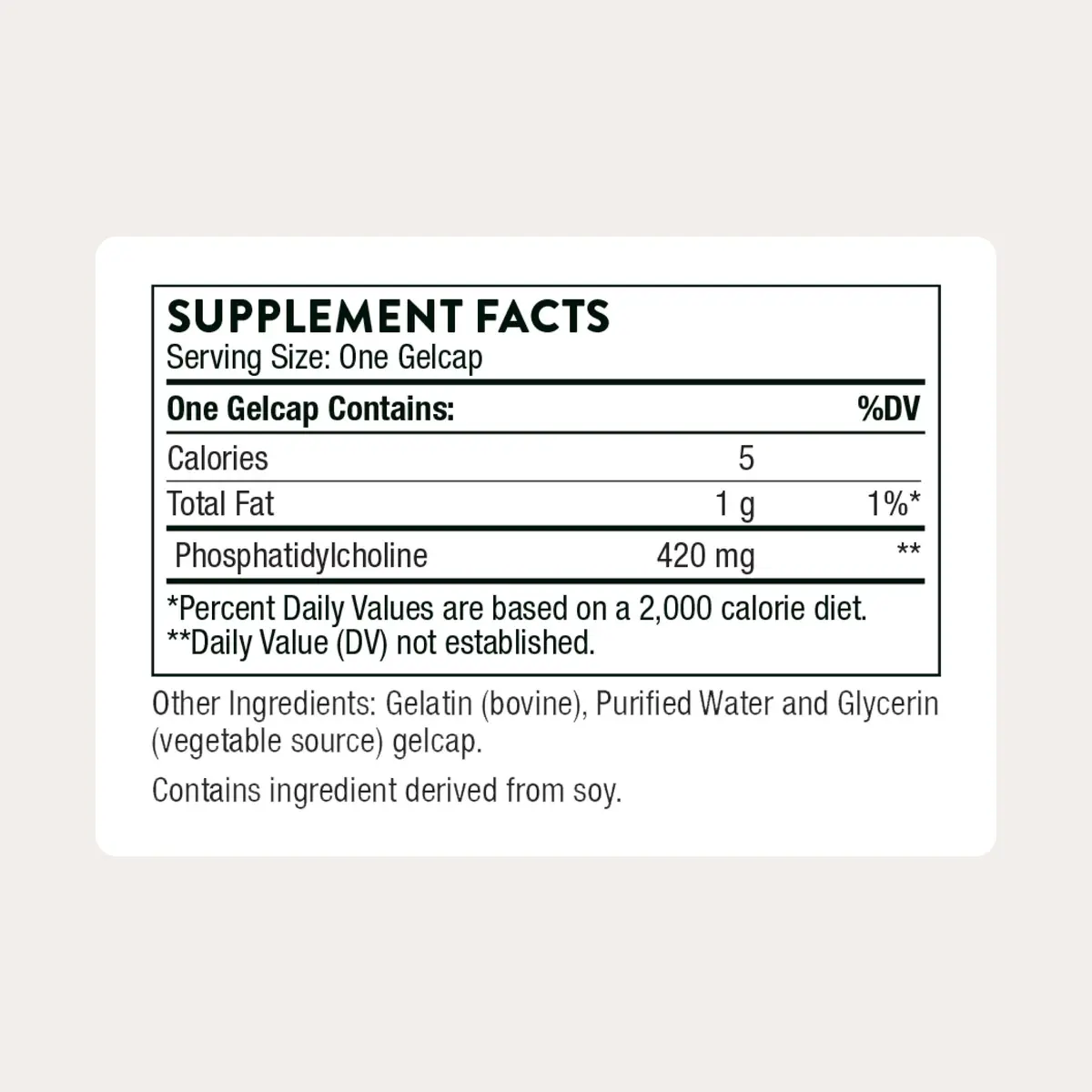 THORNE Phosphatidyl Choline Softgels 420 mg (60 Count) | Liver & Cholesterol Support - view 2