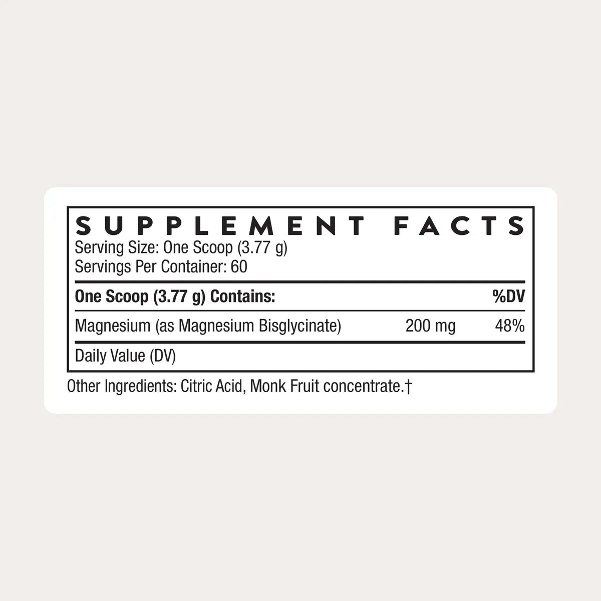 THORNE Magnesium Bisglycinate Powder 200mg (7.98oz / 226g) | NSF Certified for Sport - view 2