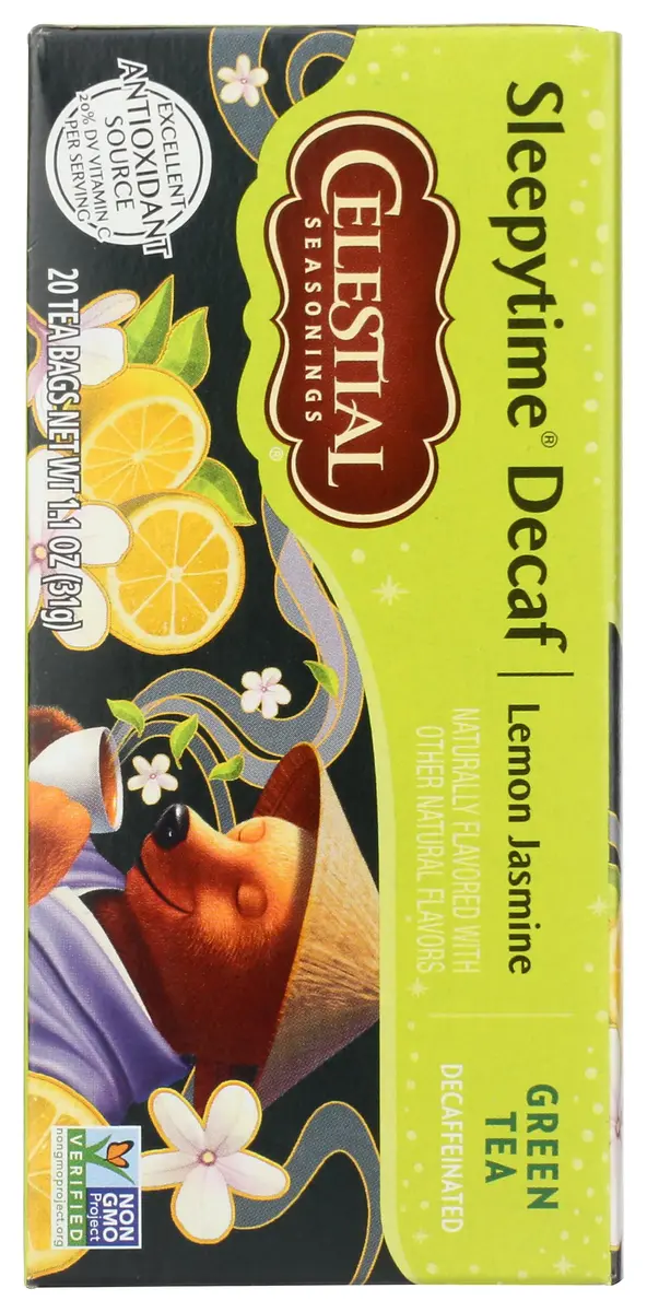 Celestial Seasonings Green Tea Sleepytime Decaf Lemon Jasmine 20 Count | Soothing Herbal Blend with Vitamin C - view 6