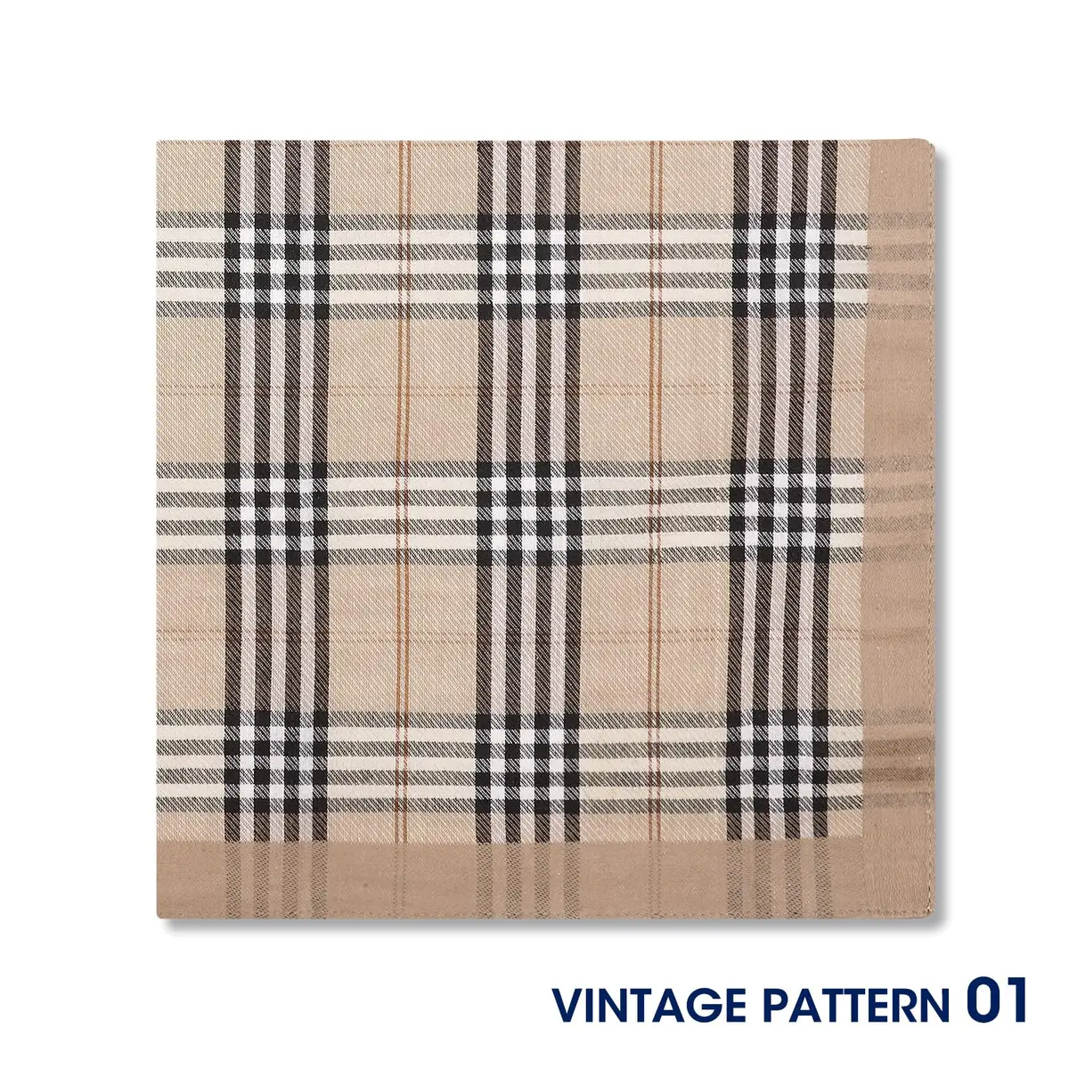 Selected Hanky Handkerchiefs for Men 16x16 Inch, Soft Cotton, 6 Piece Gift Set - view 5