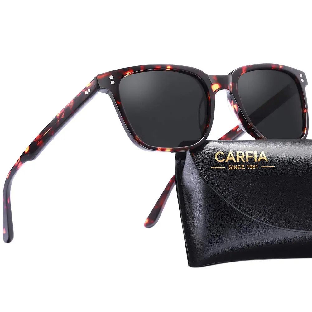 CARFIA Acetate Polarized Sunglasses for Women UV400 Protection CA5354 | Stylish, Durable & UV Safe - main product image