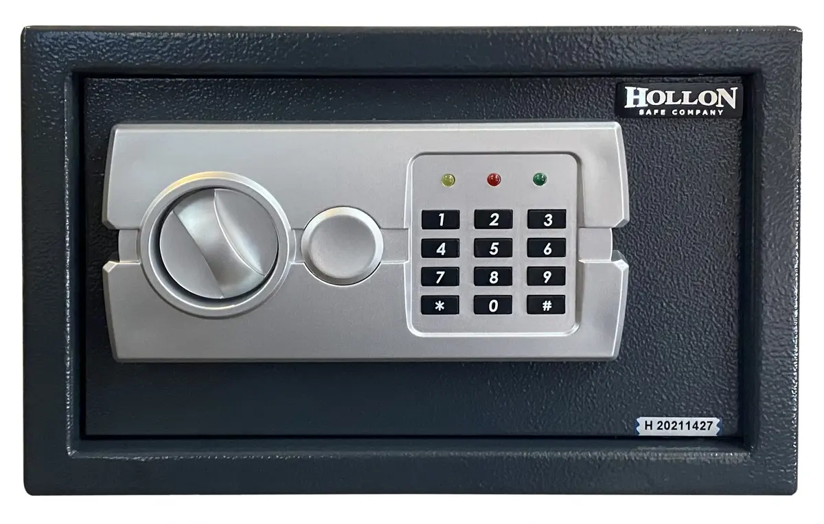Hollon Safe E-20 Hotel Safe Small | Electronic Keypad, Alloy Steel, Black - main product image