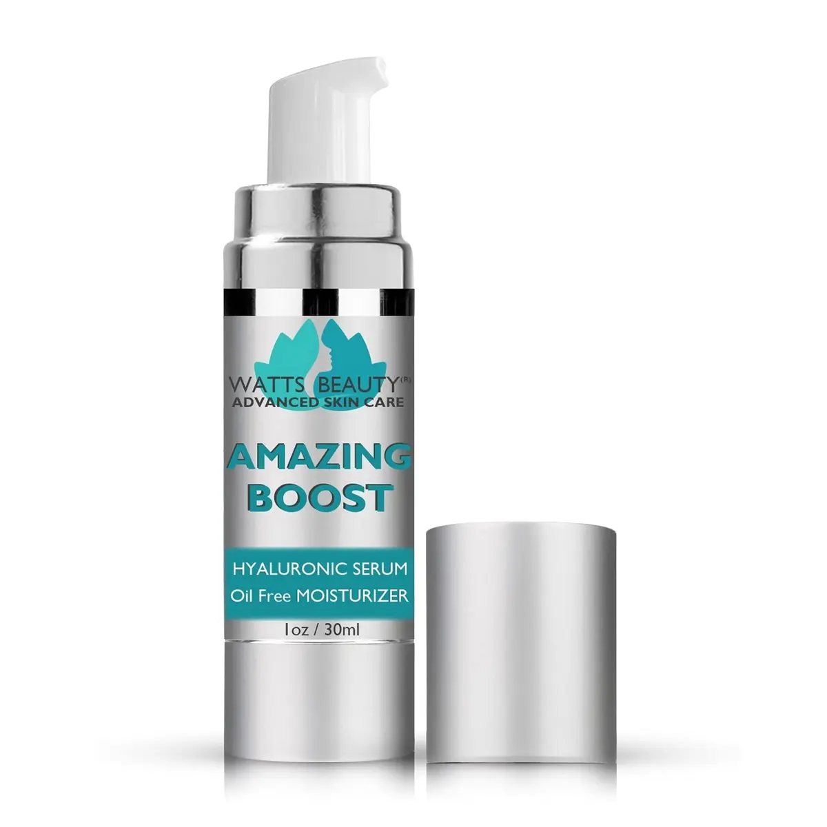 Watts Beauty Amazing Boost Ultra Hydrating Hyaluronic Serum - Oil Free Face Moisturizer 1 oz | Hydrates & Plumps Skin - main product image