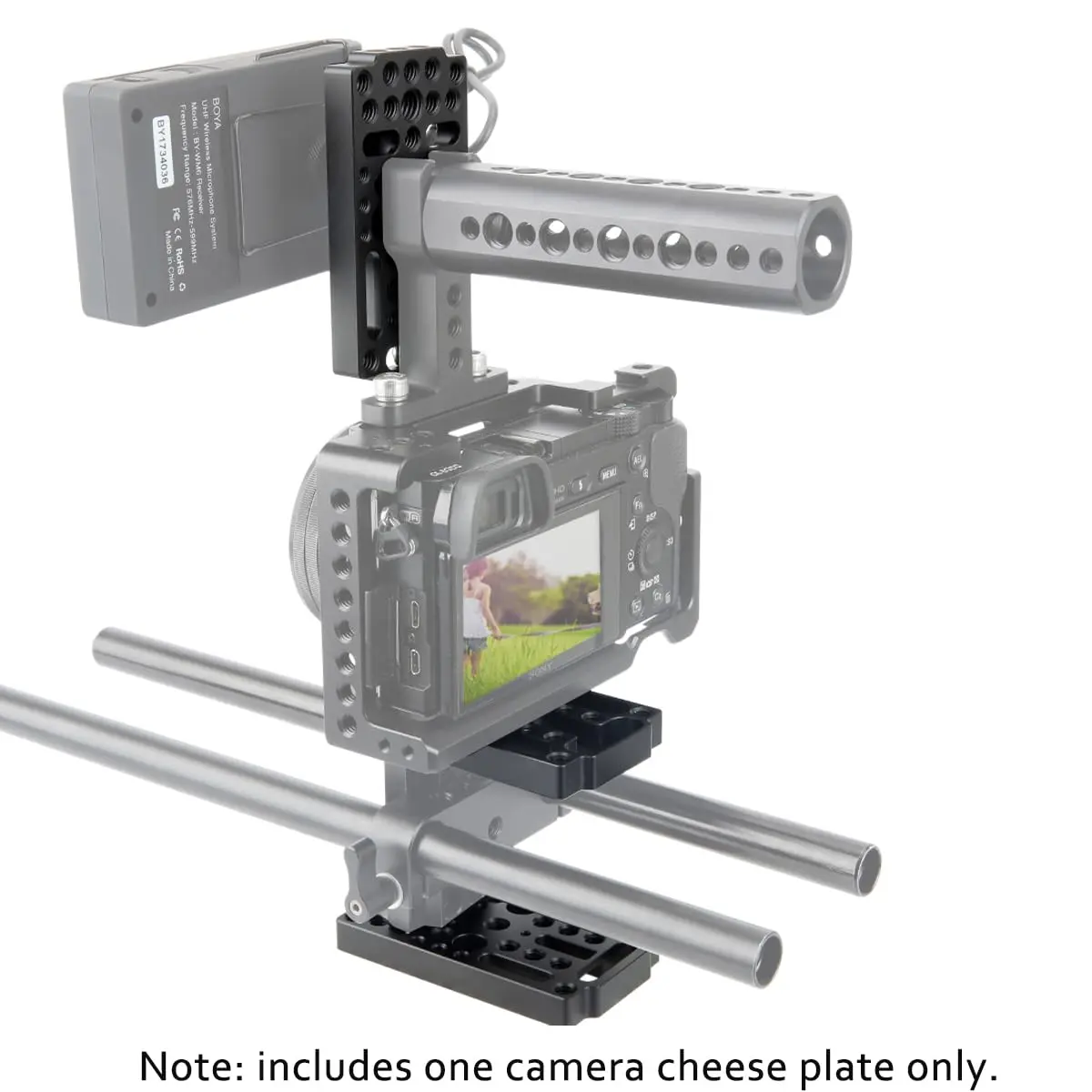 NICEYRIG Camera Cheese Plate Switching Easy Plate 161 | Compatible for Railblocks & Dovetails - view 4