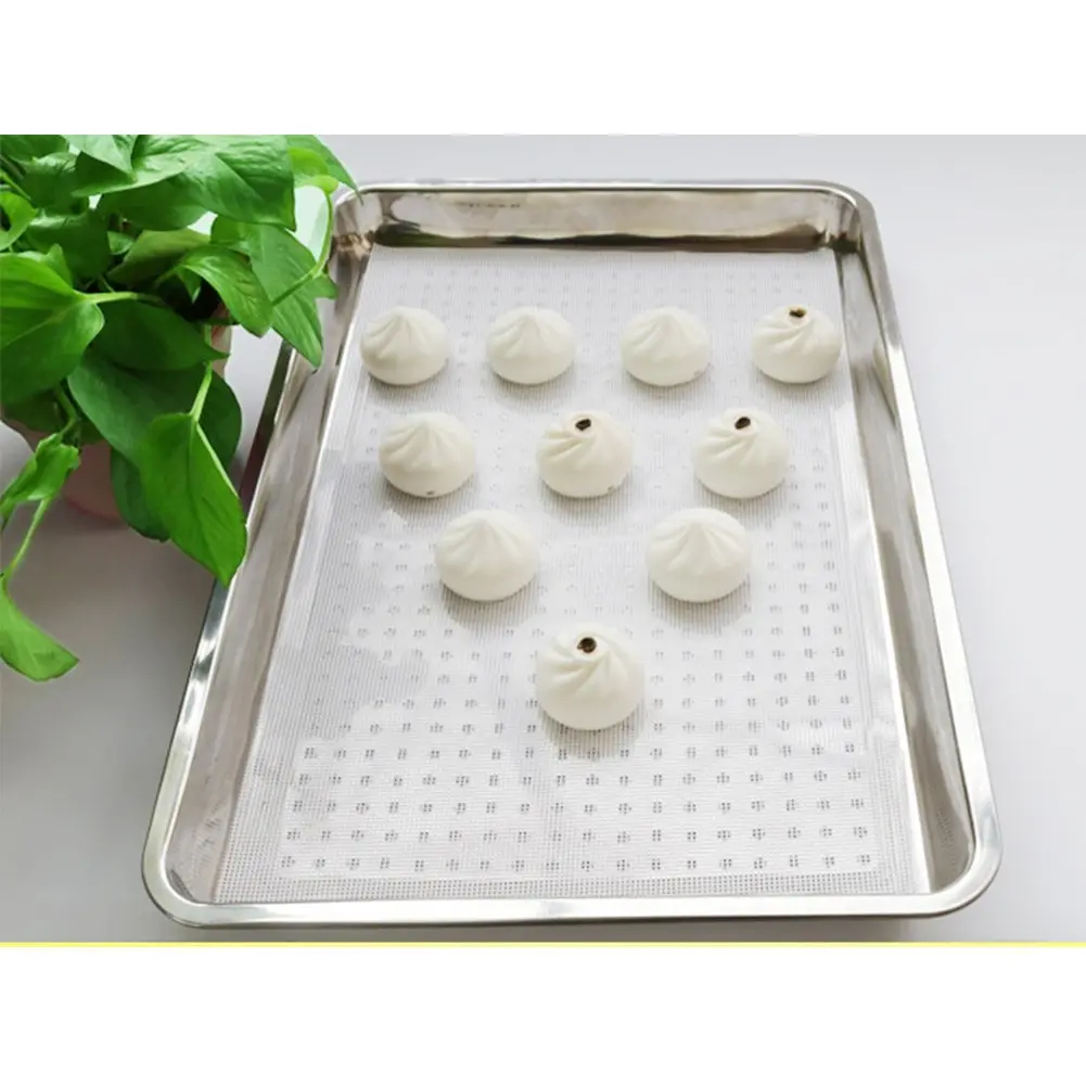 Inchant Reusable Silicone Steamer Mats 3-Pack (60cm x 40cm / 23.6" x 15.7") | Non-Stick for Dumplings & Pastry - view 2