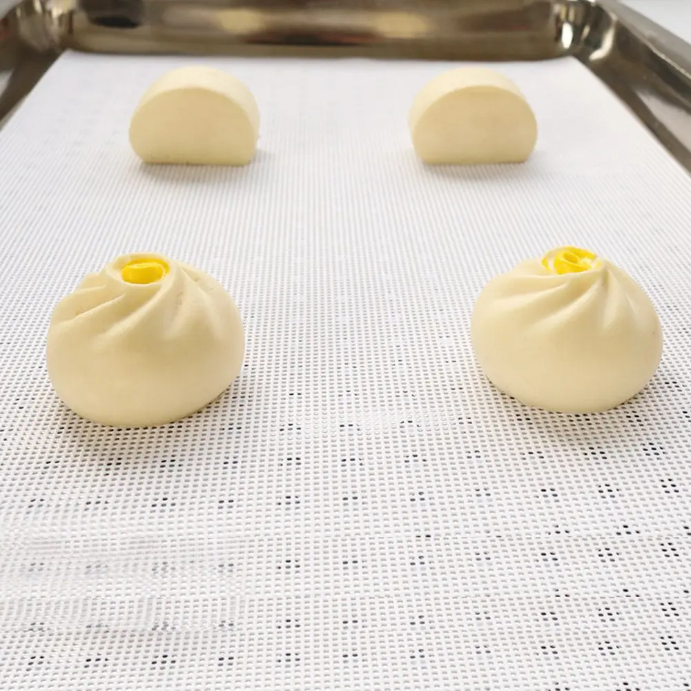 Inchant Reusable Silicone Steamer Mats 3-Pack (60cm x 40cm / 23.6" x 15.7") | Non-Stick for Dumplings & Pastry - view 3