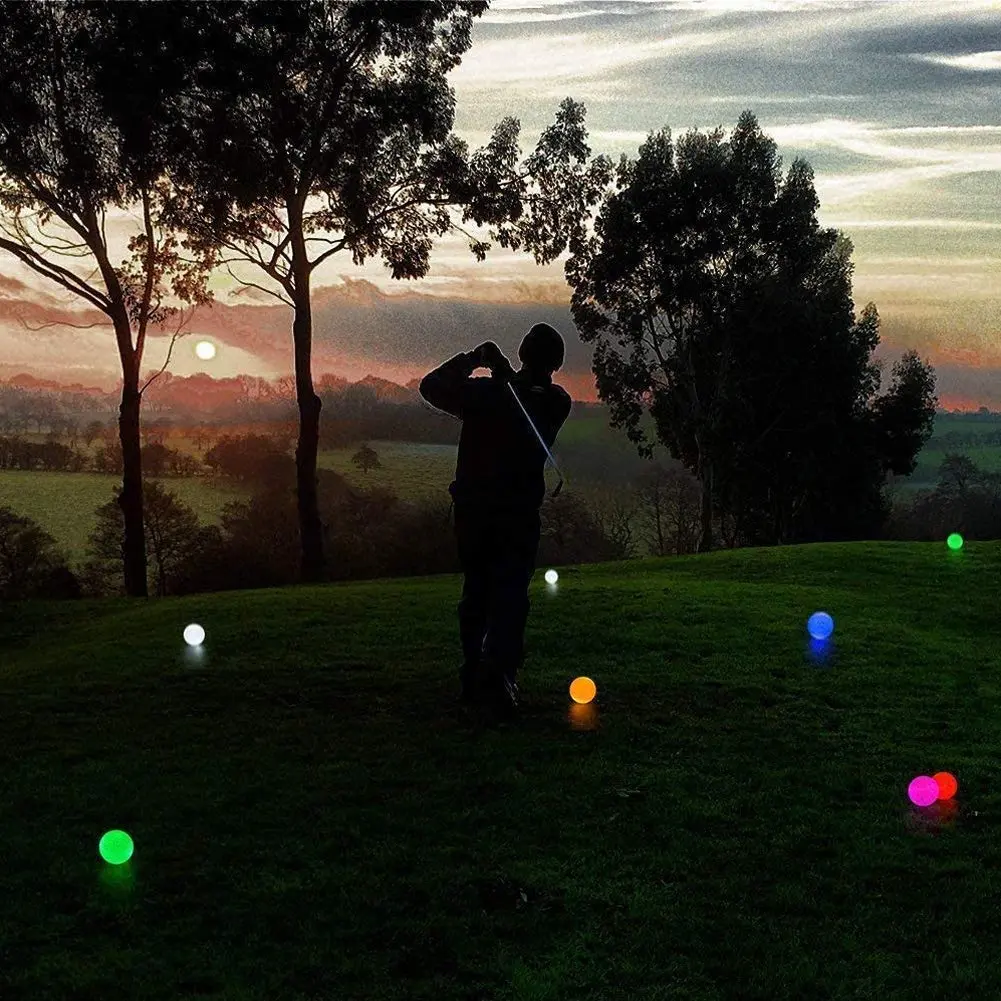 Crestgolf 6 Pack Glow in The Dark Golf Balls Light up Night LED Golf Balls with 12-Minute Reset Timer - view 9