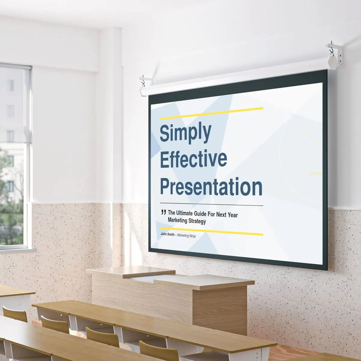WALI Universal Projector Screen Ceiling Mount, Holds up to 66 lbs | 30kg Capacity L-Brackets - view 8