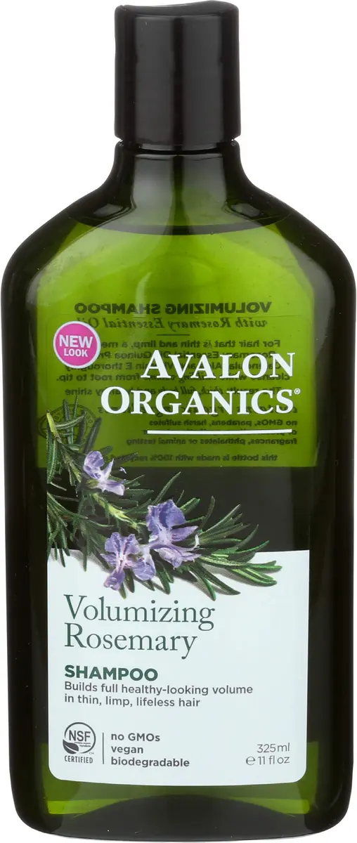Avalon Organics Volumizing Rosemary Shampoo 11 oz | Organic, Vegan & Biodegradable - main product image