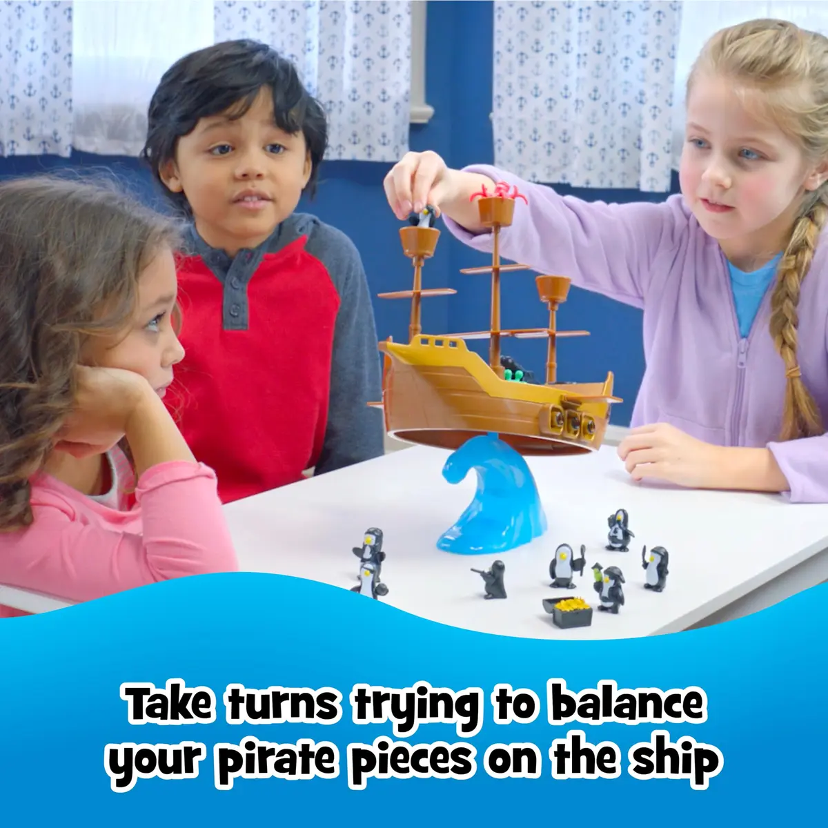 PlayMonster Don’t Rock the Boat Board Game | 27.9 cm (11 in) | Educational Hand-Eye Coordination Game - view 3