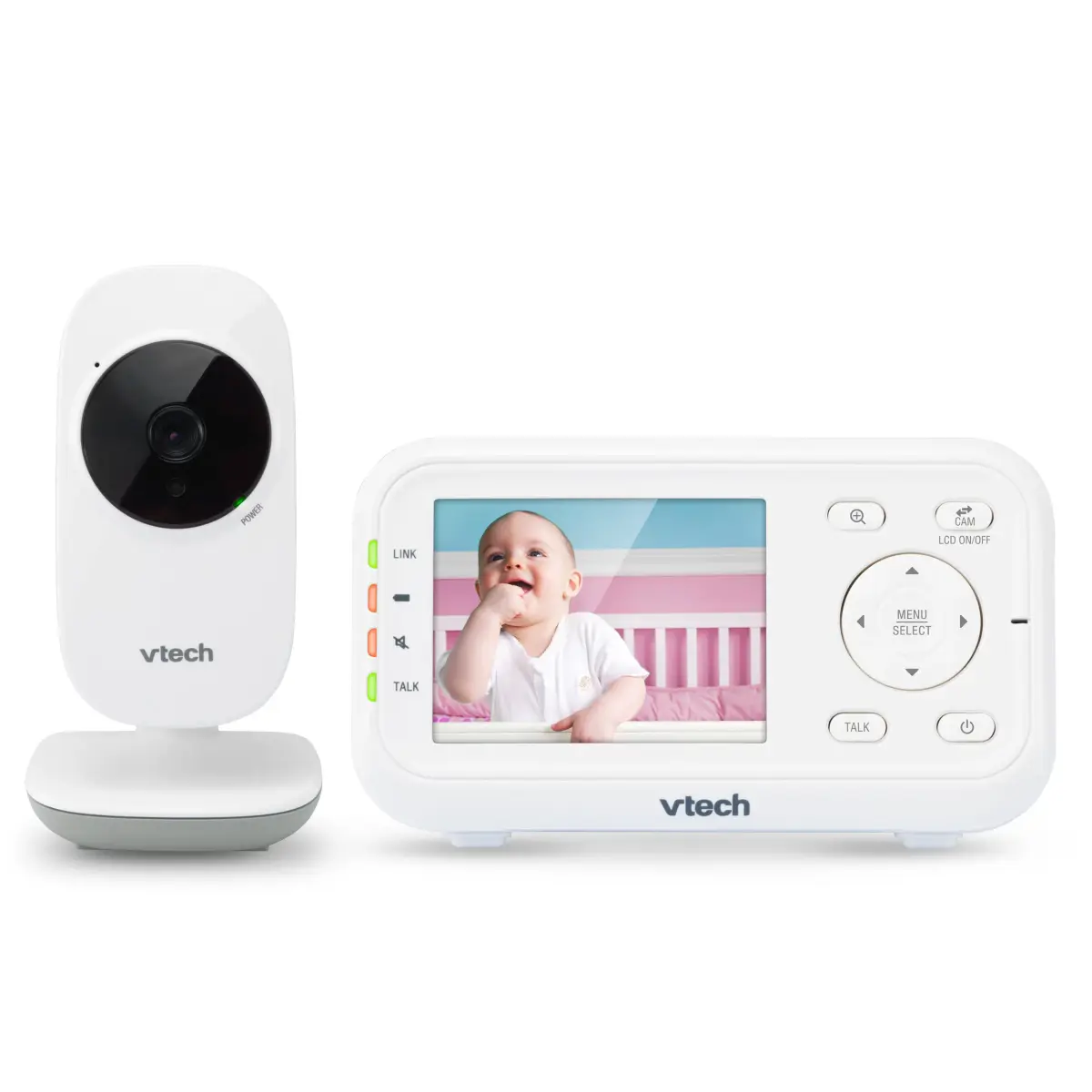 VTech VM3252 No WiFi Video Baby Monitor, 2.8" Screen | 1000ft Range, 480p Video, 2-Way Talk - main product image