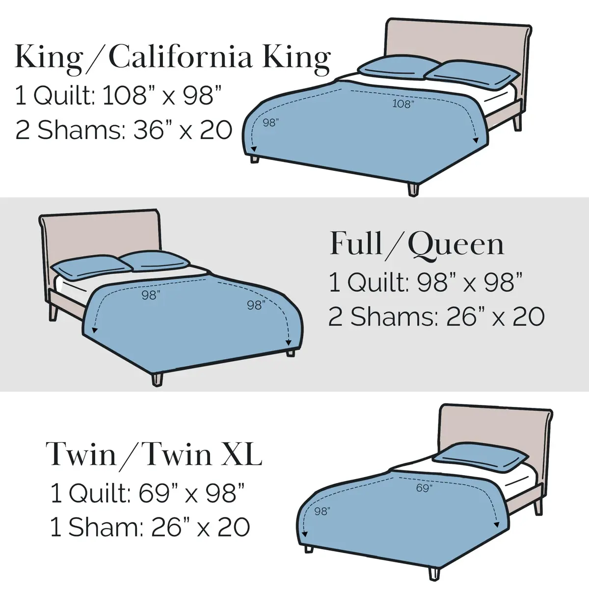 Southshore Fine Living Oversized Full / Queen Quilt Set with 2 Matching Quilted Pillow Shams, Bone | All-Season Microfiber Bedding - view 9