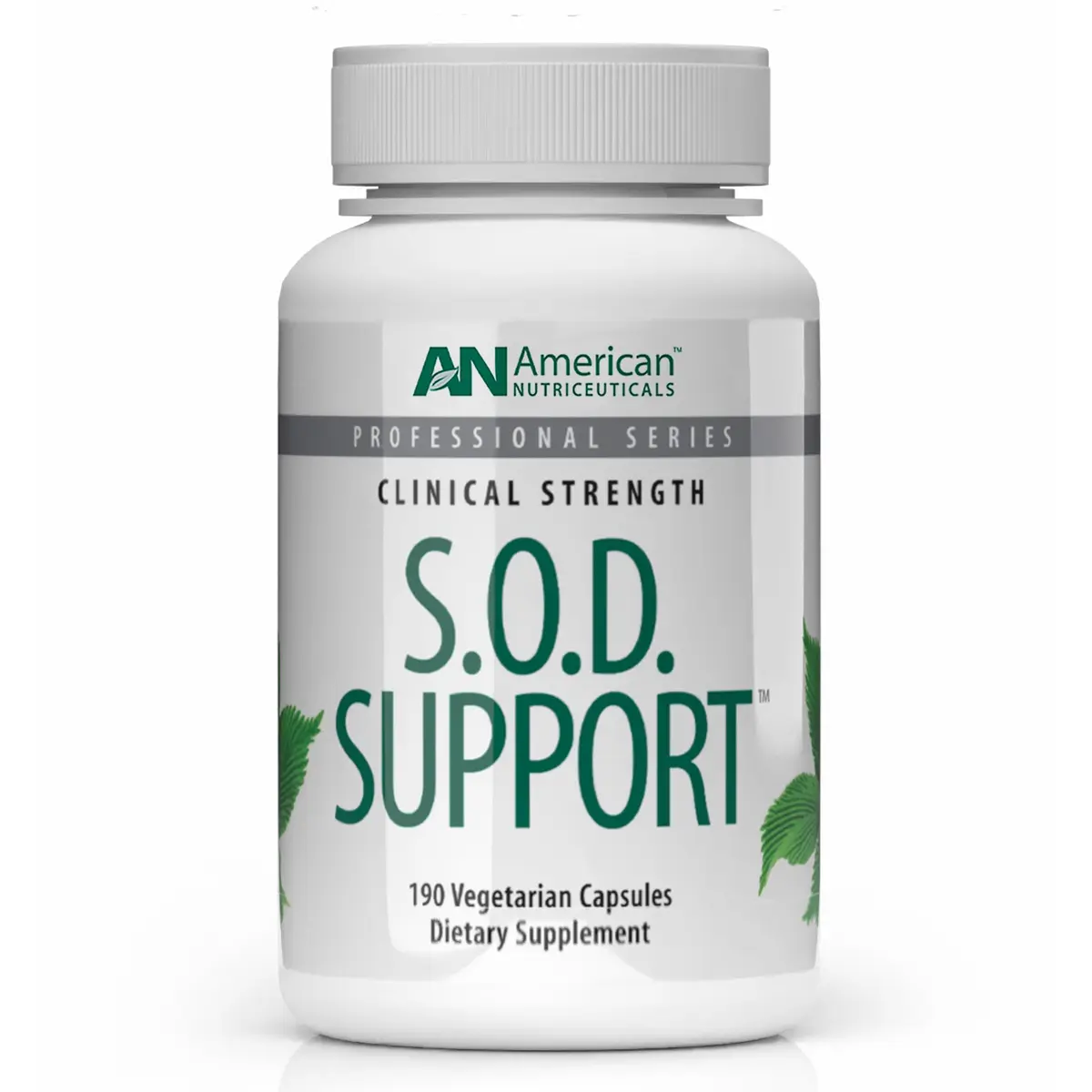 American Nutriceuticals S.O.D. Support 190 Capsules | Supports Natural Super Oxide Dismutase Production - main product image