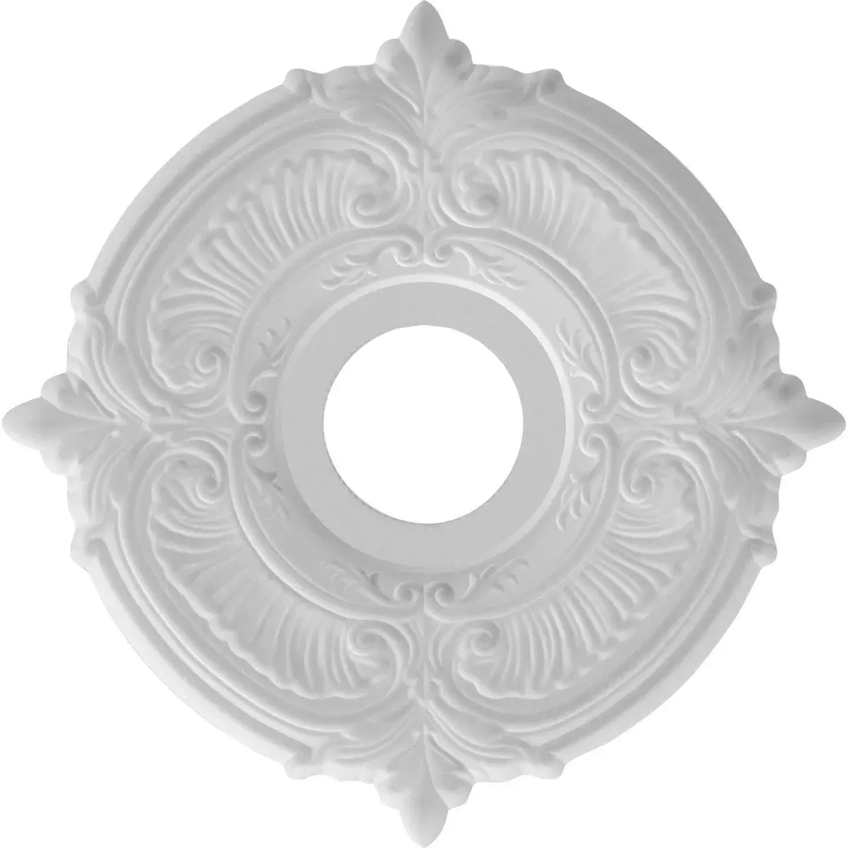 Ekena Millwork Attica Thermoformed PVC Ceiling Medallion 33 cm (13 in.) OD x 1.9 cm (0.75 in.) P | Adds Architectural Detail to Ceilings - view 4