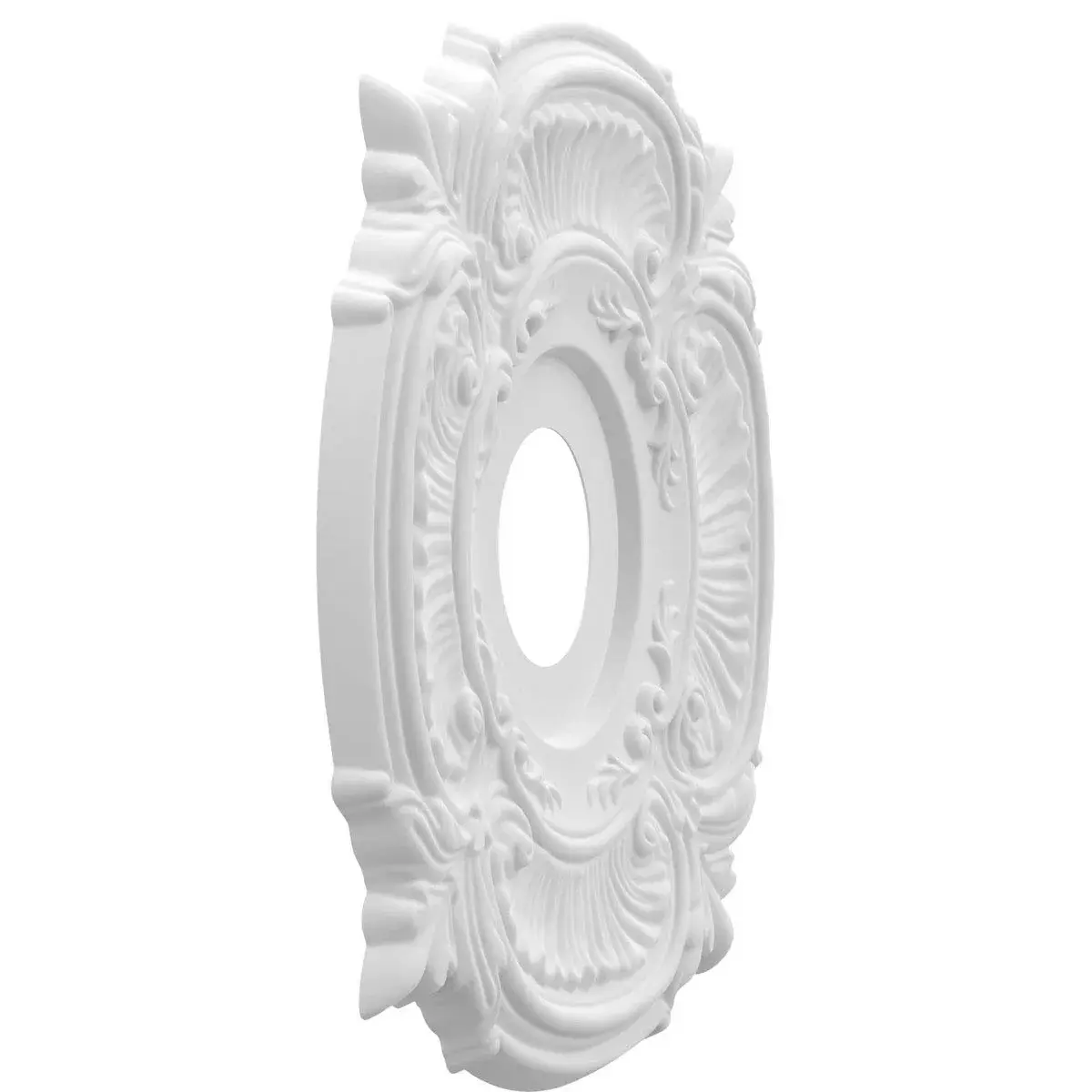Ekena Millwork Attica Thermoformed PVC Ceiling Medallion 40.6 cm (16 in. OD) | Lightweight & Moisture-Resistant - view 2