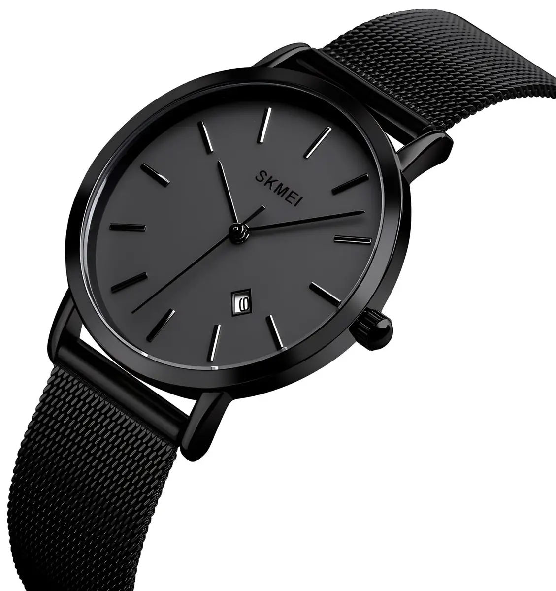 MASTOP Women's Ultra-Thin Petite Quartz Watch 33mm (1.3 inch) | Japanese Movement, Mesh Steel Bracelet - view 2