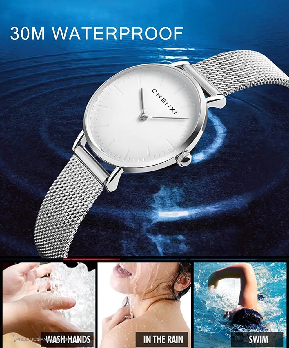 MASTOP Women's Analog Quartz Watch with Rhinestone Stainless Steel Band | 25mm Case - view 7