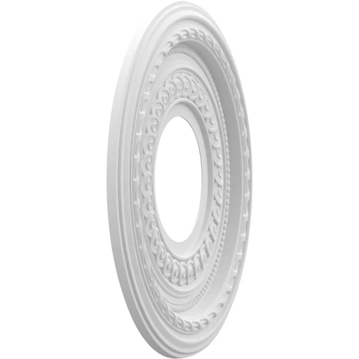 Ekena Millwork CMP10CO Cole Thermoformed PVC Ceiling Medallion | 10" OD, Indoor & Outdoor - view 2