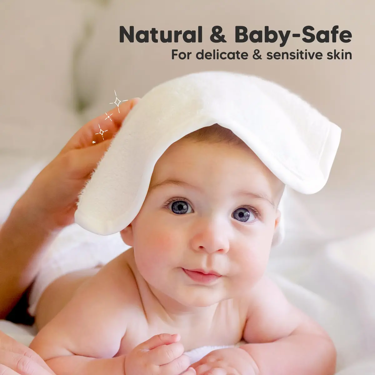 KeaBabies Baby Washcloths 10x10 Inch | Ultra-Soft Bamboo, Absorbent & Reusable for Newborn & Toddler - view 5