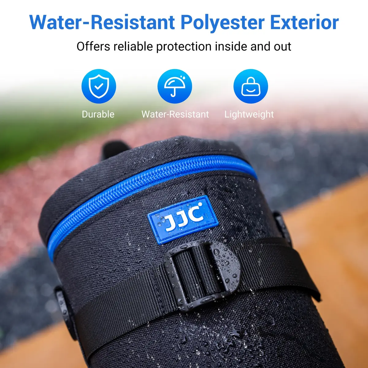 JJC Padded Camera Lens Case Pouch for Canon EF 70-200mm f4L, Nikon AF-S 70-200mm f4G, Sony 70-200mm f4G, 110mm x 190mm (4.3" x 7.5") - view 4