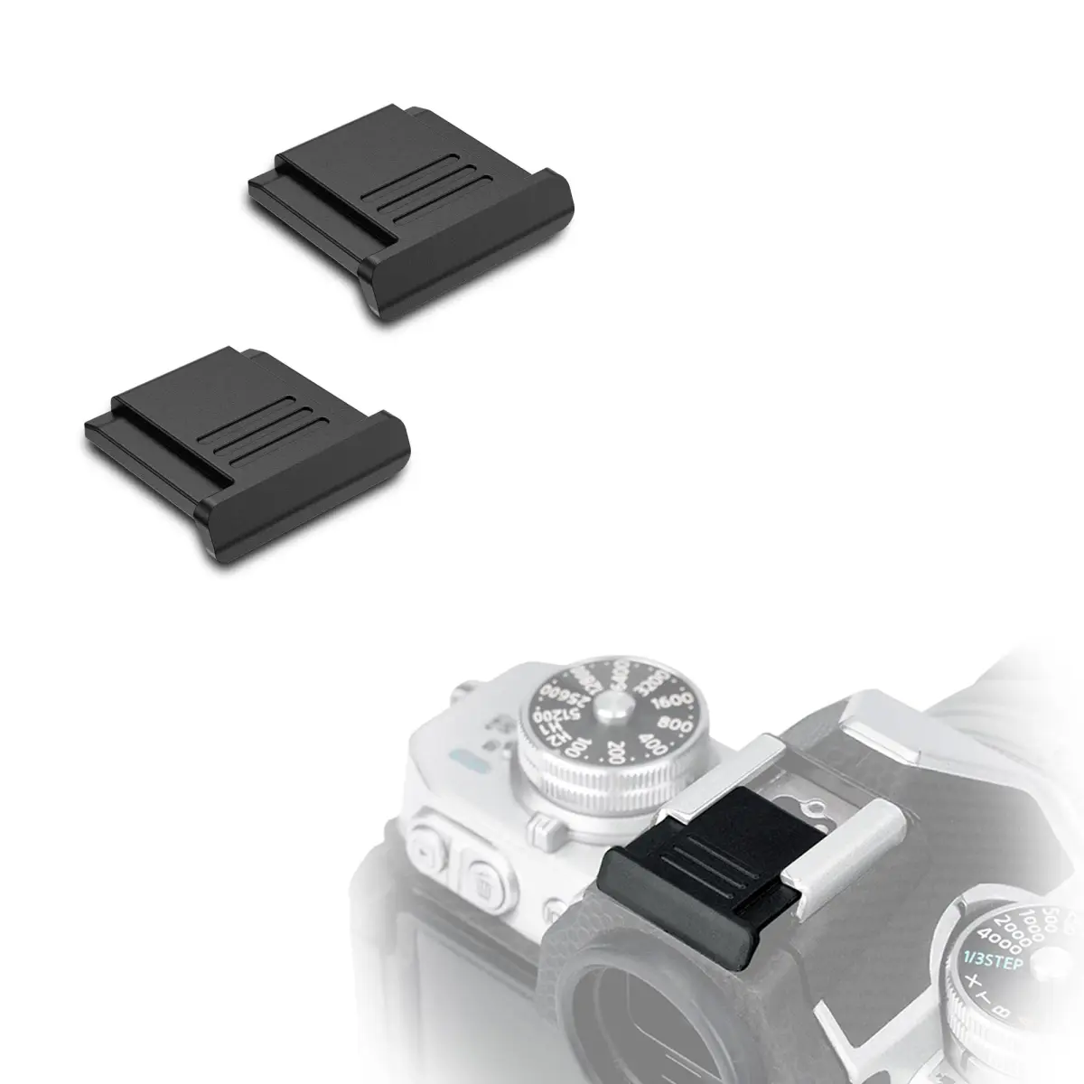 JJC 2-Pack Camera Hot Shoe Cover Cap for Nikon Zf Zfc Z30 Z50II Z9 Z8 Z7 Z6II Z5II D850 D810 D780 D750 D7500 D7200 D5600 D5500 Coolpix P950 | Protects Hot Shoe Contacts - main product image