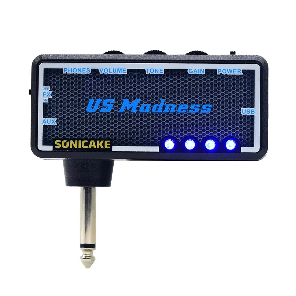 SONICAKE Mini Headphone Amp Combo for Guitar & Bass | Rechargeable, Effects, US Madness - main product image