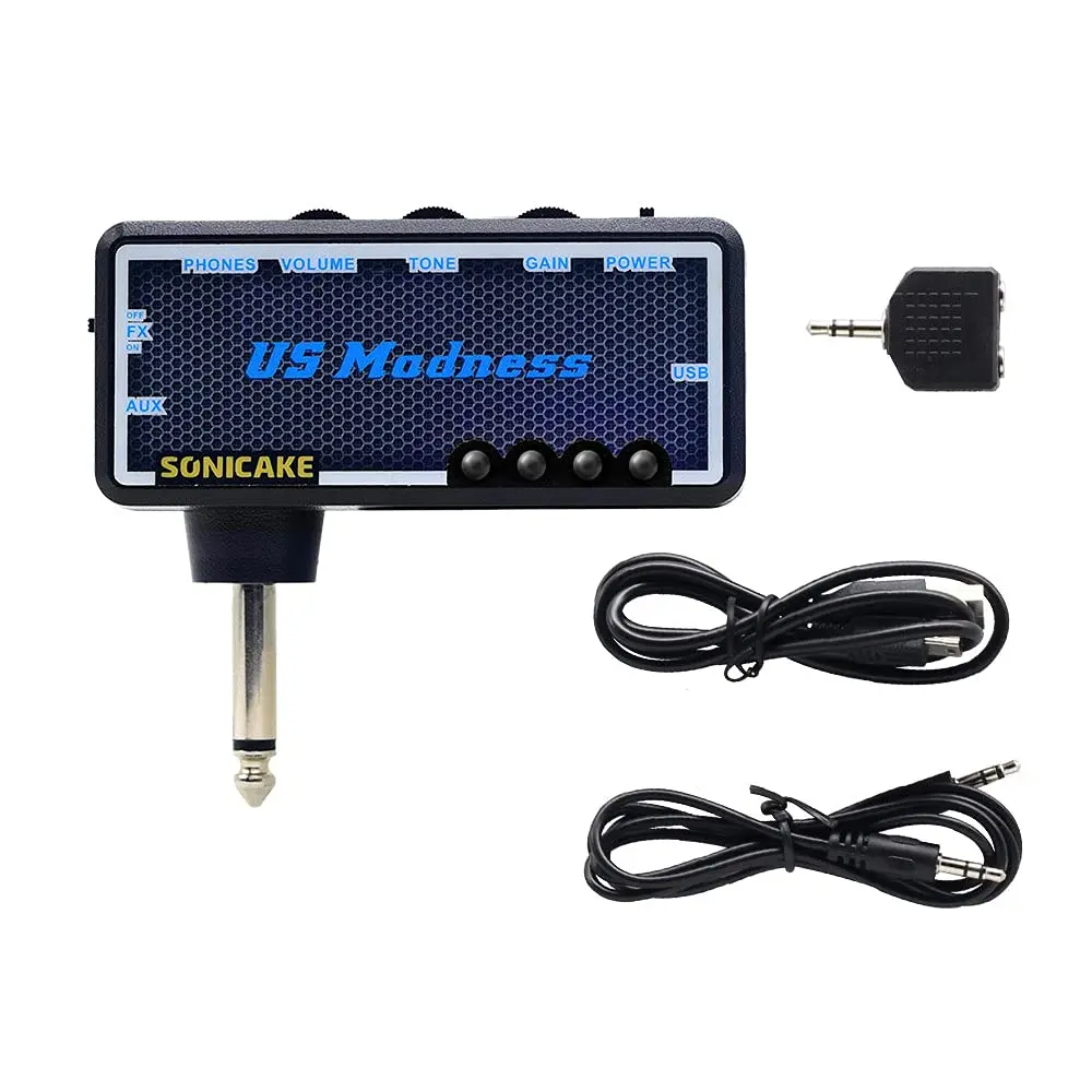 SONICAKE Mini Headphone Amp Combo for Guitar & Bass | Rechargeable, Effects, US Madness - view 7