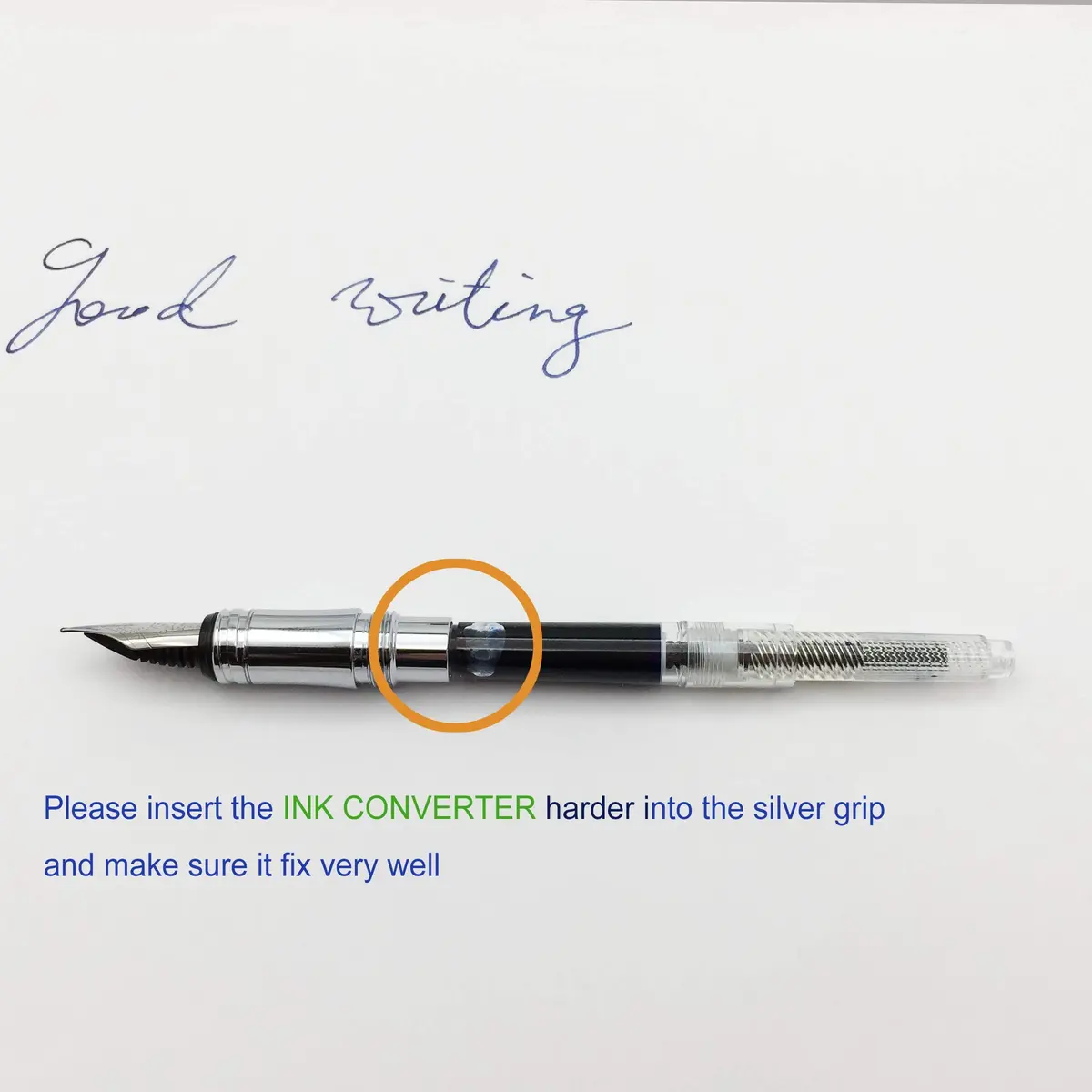 LACHIEVA LUX - International Size Fountain Pen Ink Converter- 6 PACK (Clear) | Refillable, Compatible with Major Fountain Pens - view 5