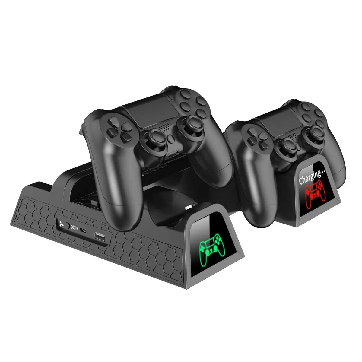 OIVO PS4 Stand for PlayStation 4 Console, Cooling Station for PS4 Slim/Pro/PlayStation 4 Consoles, Pro Vertical Stand with 12 Game Slots | Multi-functional Gaming Accessory - view 4