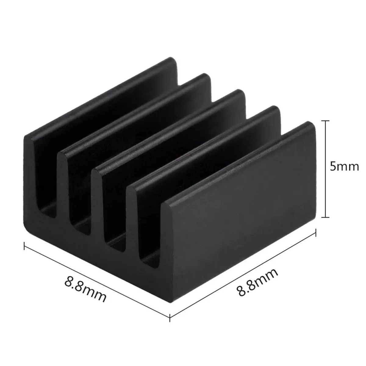 Easycargo 20pcs 9mm Small Aluminum Heatsink Kit | Passive Cooling for VRM & GPU - view 2