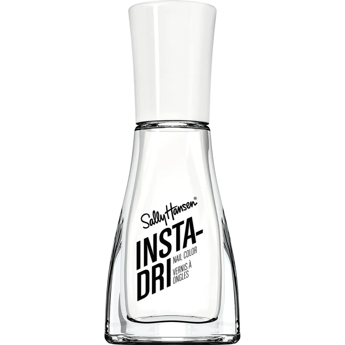 Sally Hansen Insta-Dri Nail Polish White On Time, 9ml (0.31 Fl Oz) | Quick Dry, Long Lasting, Shiny Finish - main product image