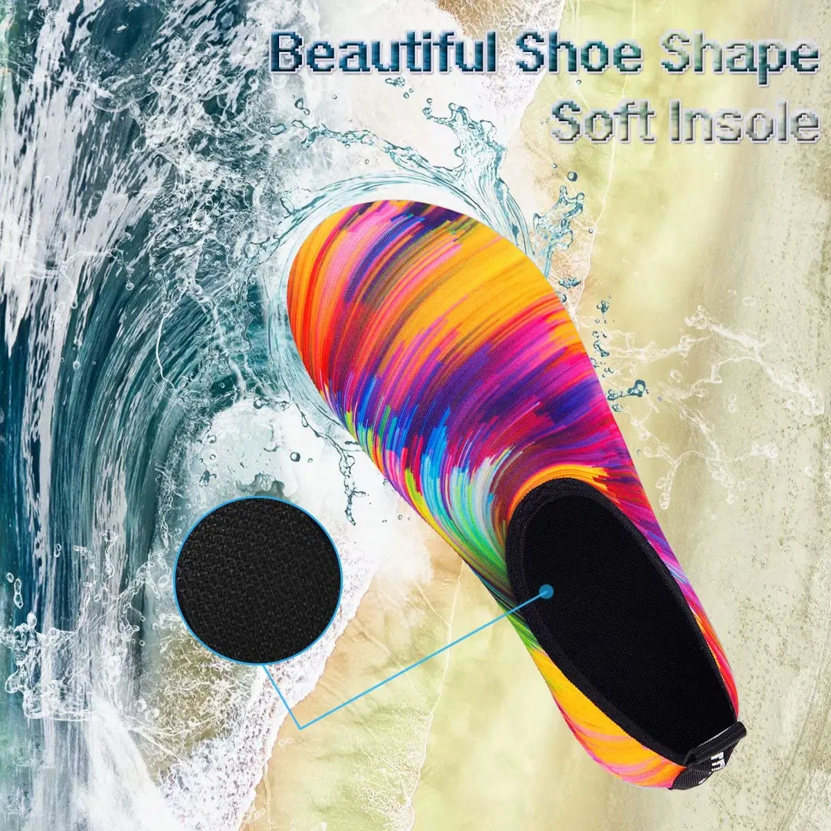 YALOX Water Shoes Women's Men's Outdoor Beach Swimming Aqua Socks Quick-Dry Barefoot Shoes Surfing Yoga Pool Exercise | Breathable & Shock Absorbing - view 2