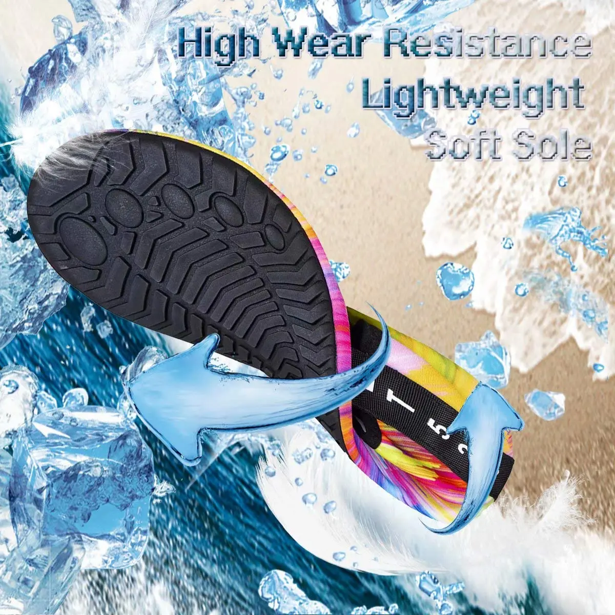YALOX Water Shoes Women's Men's Outdoor Beach Swimming Aqua Socks Quick-Dry Barefoot Shoes Surfing Yoga Pool Exercise | Breathable & Shock Absorbing - view 4