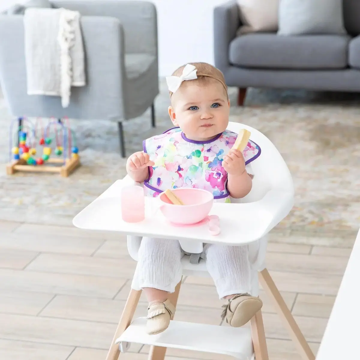 Bumkins SuperBib Baby & Toddler Bibs 3-Pack | Waterproof, Adjustable, Mess Saver for 6-24 Months - view 4