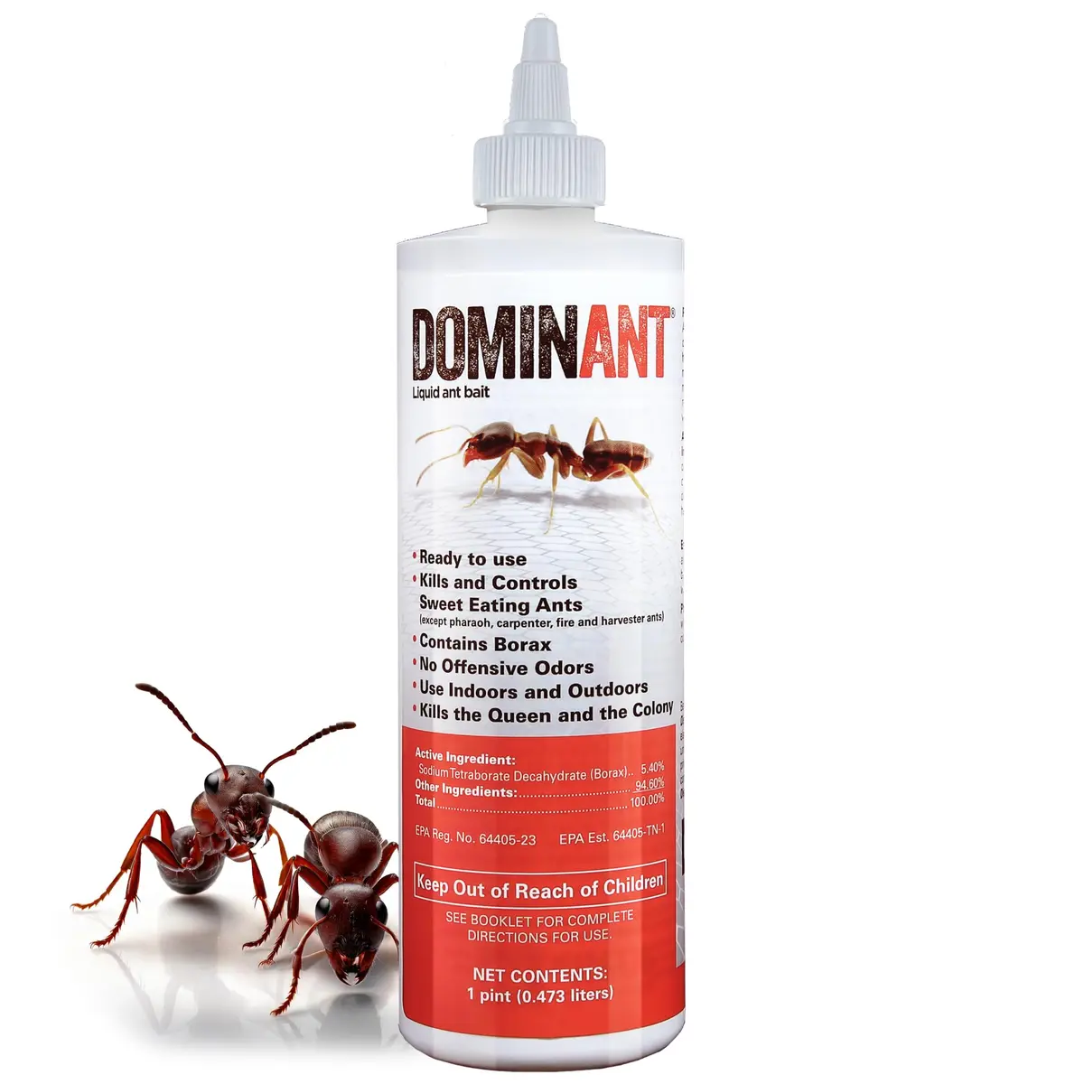 Nisus Dominant Liquid Ant Bait Borax-Based Eliminator 16 oz | Fast-Acting Household Ant Control - main product image