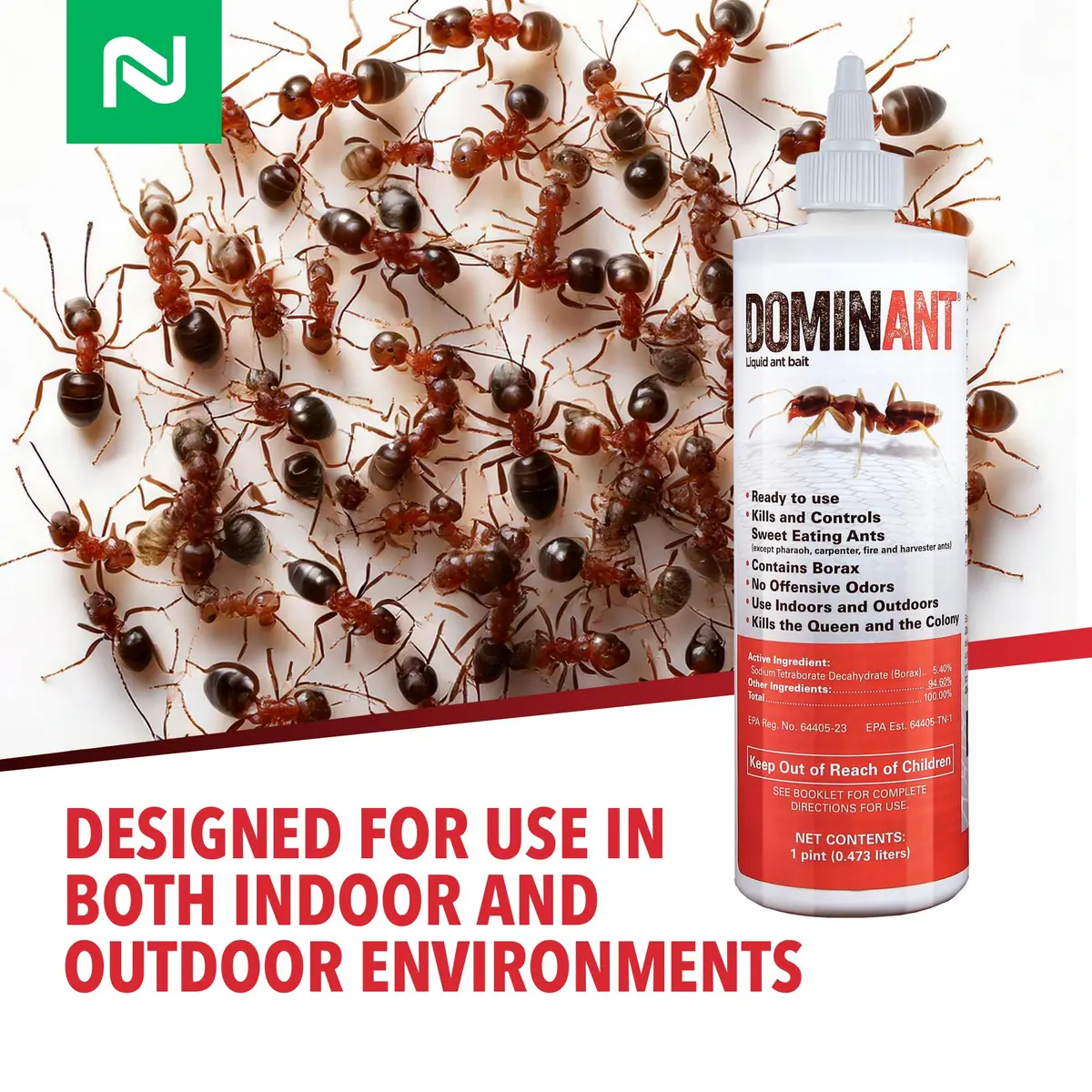 Nisus Dominant Liquid Ant Bait Borax-Based Eliminator 16 oz | Fast-Acting Household Ant Control - view 7